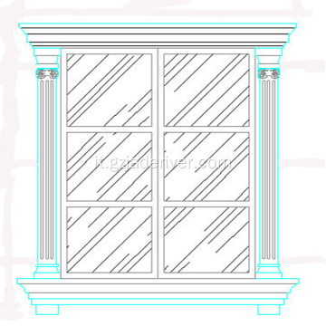 Cornice per porte in pietra su ordinazione della decorazione artificiale